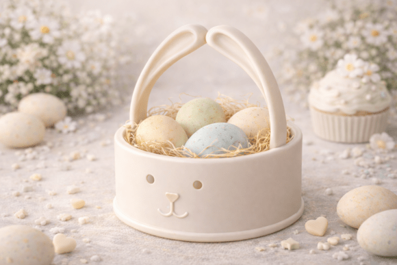 3D Easter Bunny Egg Holder 093: A Charming Addition to Your Spring Décor