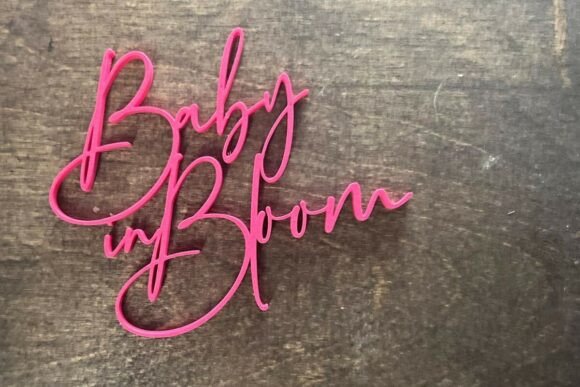 Baby in Bloom Cake Charm STL File
