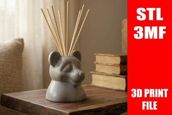Bear Fragrance Diffuser STL File: A Creative and Functional 3D Printing Project