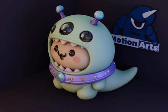 Boy in an Alien Costume 3D Model: A Fun and Easy-to-Print Sci-Fi Addition