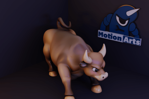 Cartoon Bull STL 3D Model: A Symbol of Strength and Prosperity for Your Space