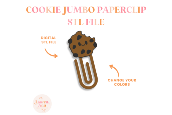 Chocolate Chip Jumbo Paperclip STL File: A Creative and Functional 3D Printing Project