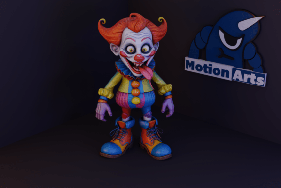 Dark Clown: A Striking and Detailed 3D Model for Printing