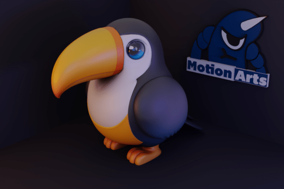 Discover the Charm of Cartoon Toucan: A Perfect 3D Model for Printing
