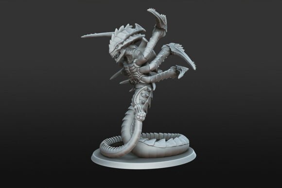 Discover the Space Bug Hive Beast: A High-Quality 3D Printable Alien Miniature