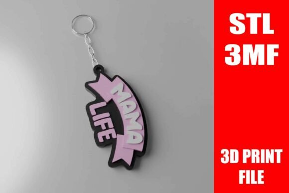 Discover the Versatile Mama Life Keychain STL File