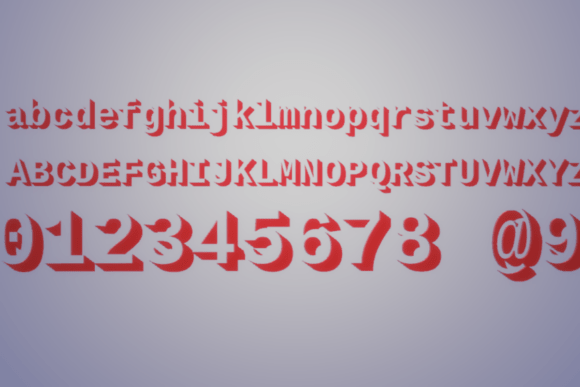 Liberation Mono Bold - Creative Shadow Lettering