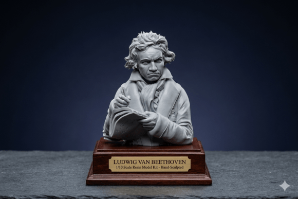 Ludwig Van Beethoven - 3D Printable: A Strategic Addition to Your Creative and Professional Space