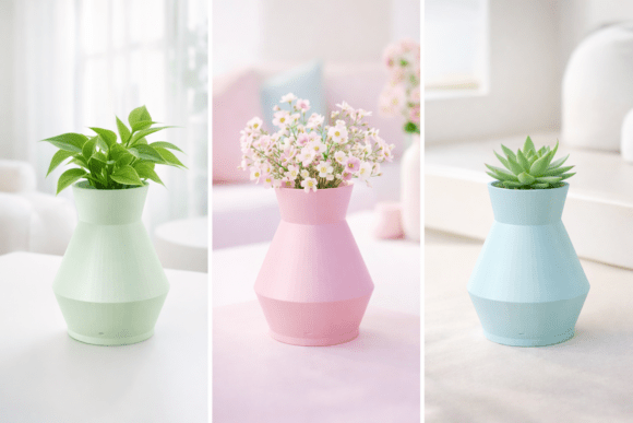 Modern Minimalist Vase 3D Printable: A Stylish and Functional Desk Organizer