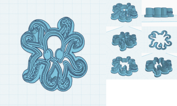 Playful Octopus Cookie Cutters for Fun Baking