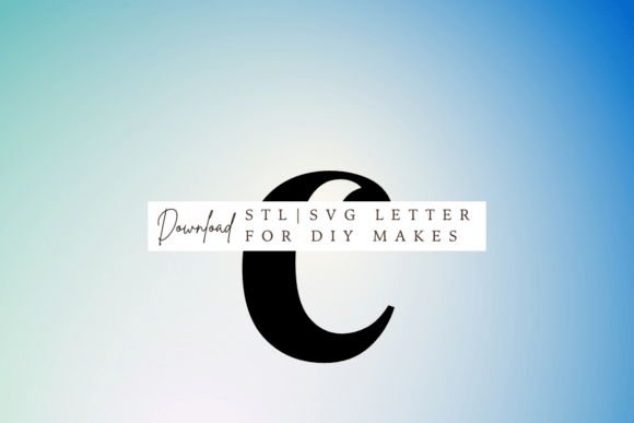 Unlock Your Creative Potential with the Playfair Lowercase Letter C SVG STL